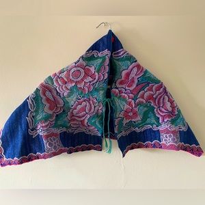 Zinacantan style Cape/Chiapas Cape/Mexican Shawl